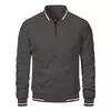 Jaqueta de beisebol casual masculina, jaqueta monocromática, roupa da moda, nova, outono