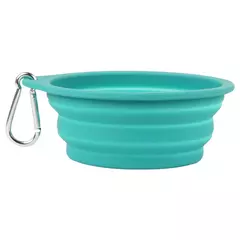350/600ml dobrável cão animal de estimação tigela de silicone dobrável viagem ao ar livre portátil filhote de cachorro recipiente comida alimentador prato tigela suprimentos para animais de estimação - comprar online