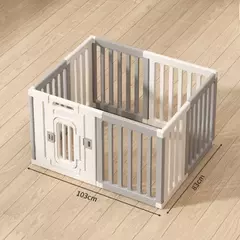 Cerca dobrável para casa de cachorro, guarda-corpo para animais de estimação, combinação de gaiola para cães pequenos e médios, suprimentos para cerca de isolamento interno - comprar online