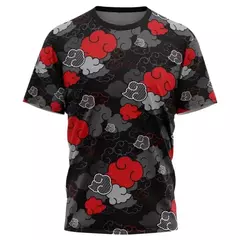 Imagem do Camiseta japonesa de Cosplay Anime masculina, roupa masculina, Tops, preto, Aloha Akatsuki, Naruto, nova moda, verão, 2024