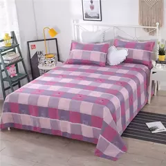 Folha de cama grossa lavada macia do pano do algodão, matéria têxtil home, poliéster, algodão, Pele-amigável, nenhumas tampas do descanso, 1PC - comprar online