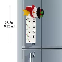 2024 capas de alça de natal para geladeira forno de microondas papai noel máquina de lavar louça maçaneta da porta capa festa de natal decoração de ano novo - comprar online