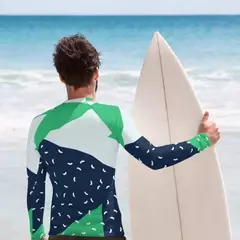 Homens e Mulheres Manga Longa Surf T-Shirt, Roupas de Ginástica, Swimwear, Aper - Wolf Magazine
