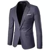 Homens de negócios da moda blazers casuais terno fino ajuste noivo padrinho masculino ternos de casamento blazer jaquetas 9 cores XF001-B