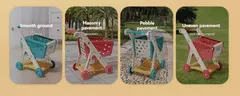 Grande carrinho de compras de supermercado para crianças, carrinho para crianças, brinquedos Push Car, simulação de frutas, comida, presentes de aniversário, novo - Wolf Magazine