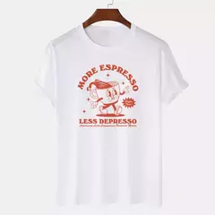 Tees gráficos retrô para mulheres, mais café expresso, manga curta, camisa engraçada do café, camiseta do amor do café, tops bonitos da cafeína, presentes, anos 90 na internet