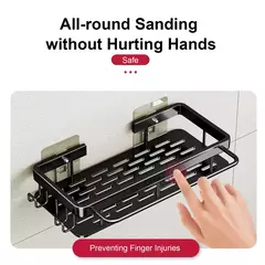 Prateleira De Banheiro De Alumínio Montado Na Parede, Sem Broca, Shampoo Bottle Shower Corner Rack, Armazenamento De Vaso Sanitário, Acessórios De Cozinha