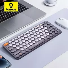 Baseus-Teclado Ergonômico Sem Fio, 2.4G, Bluetooth 5.0, Keycap Numérico, Office Game, Tablet, PC, iPad, MacBook, Laptop - comprar online