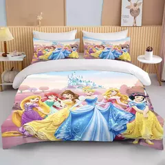 Imagem do Disney Princess Impresso Bedding Set para Adulto, Microfibra Bed Cover, Quarto Duvet, Anime Cartoon Fronha, 10 Tamanhos