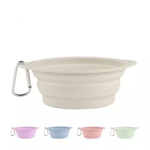350/600ml dobrável cão animal de estimação tigela de silicone dobrável viagem ao ar livre portátil filhote de cachorro recipiente comida alimentador prato tigela suprimentos para animais de estimação
