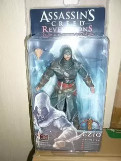 Imagem do Assassin's Creed III Figura de ação EZIO Figuras Brinquedos NECA Jogo Estatueta Anime Figura Coleção PVC Modelo Boneca Presente para Crianças