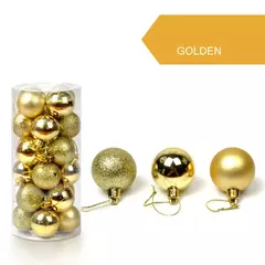 Christmas Tree Bauble Pendurado Ornamento para Decoração de Casa, Xmas Ball, Pendant Balls, Party Decor, 30mm, 24Pcs - Wolf Magazine