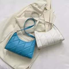 Bolsa de ombro PU com alça pequena para mulheres, bolsas crossbody pretas, bolsa de embreagem, moda moda - comprar online