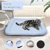 Respirável Pet Cooling Mat, espuma de memória, lavável, antiderrapante, cama para gato e cão, todas as estações