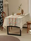 Toalha De Mesa Retangular De Linho Para Decoração Rústica Vintage, Toalha De Mesa De Renda Pura, Festa De Casamento, Decor De Jantar De Piquenique
