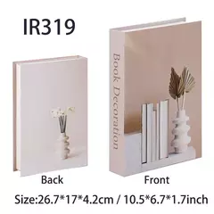 Livros falsos de luxo para decoração de casa, acessórios para sala, decoração de moda, suporte, nórdico simples, mesa de café - loja online