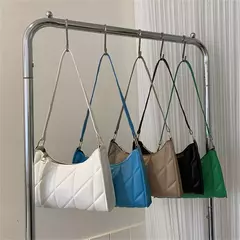 Bolsa de ombro PU com alça pequena para mulheres, bolsas crossbody pretas, bolsa de embreagem, moda moda