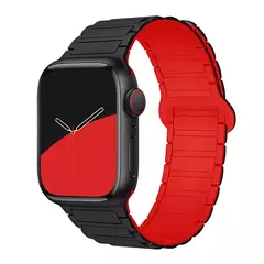 Pulseira Desportiva Magnética para Apple Watch, Pulseira de Silicone, Série iWatch, Ultra 2, 9, 8, 7, 6, 5, 4, 49mm, 45mm, 44mm, 42mm, 38 milímetros, 40 milímetros, 41 milímetros - loja online