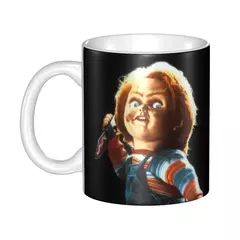 Personalizado horror assassino chucky canecas de café diy filme do jogo da cria - loja online