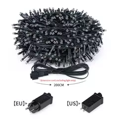 Decorativa LED String Fairy Lights, Lâmpada de férias ao ar livre, Guirlanda para árvore de Natal, Decoração de casamento, 50m, 100m, 110V, 220V - Wolf Magazine