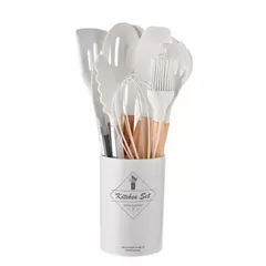 Utensílios De Cozinha De Silicone De Grau Alimentício, Colher De Medição, Espátula, Ferramenta De Cozinha Prática, Conjunto De Utensílios De Cozinha, Panelas, Turner, 12Pcs