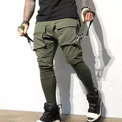 Novo outono dos homens de algodão sweatpants de fitness design de moda lápis calças masculinas casuais corredores de desporto - loja online