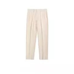 Calça masculina de seda fria fluida, calça masculina de negócios para verão, esfriamento folgado, alfaiataria social, 9 calças recortadas, verão - loja online