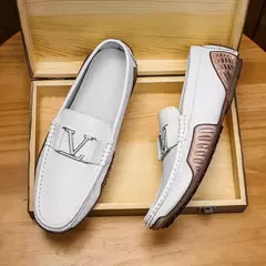 Mocassins de couro de luxo masculino, mocassins planos, sapatos para dirigir, sapatilhas masculinas, designer, alta qualidade - loja online