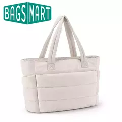 BAGSMART Bolsa feminina de grande capacidade, cor sólida, bolsa versátil para viagens, trabalho, estudante, classe, sacola de compras - comprar online
