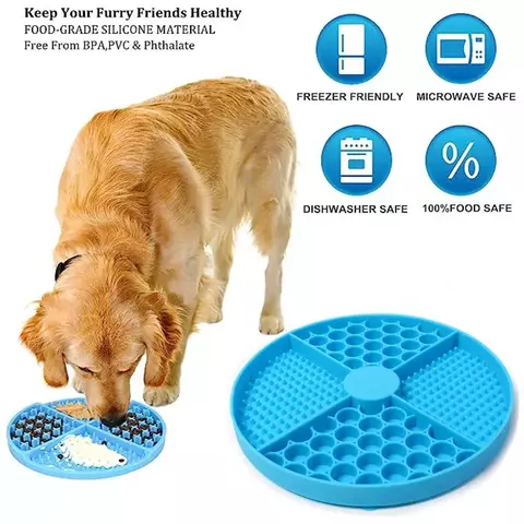 Suprimentos para animais de estimação silicone lambendo esteira gato alimentador lento com ventosa almofada de alimentação lenta cão lambendo almofada utensílios de alívio de ansiedade