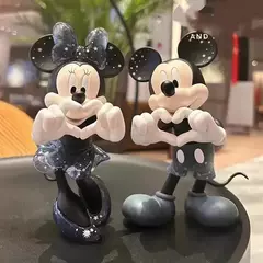 15cm disney mickey mouse minnie figura dos desenhos animados terno de maré decoração artesanal boneca ornamentos presente aniversário para brinquedos da menina - comprar online