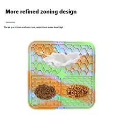 Silicone Slow Food Pad para Pet, lambendo almofada, suprimentos de alimentação para cachorros, Choke Proof, tigela de cachorro, gato, 1pc