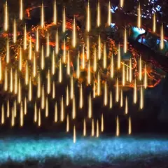 LED Meteor Shower Lights, 8 tubos, decoração de Natal ao ar livre, String Fairy Lights, Street Garden e Yard Decoration - comprar online