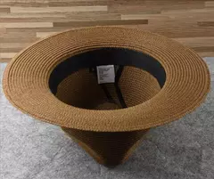 Chapéu de palha panaman cabeça grande masculino, chapéu de tecido dobrável, chapéu top jazz, proteção solar, sombreamento solar, tamanho grande, 63cm - Wolf Magazine