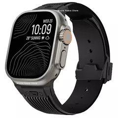 Imagem do Pulseira de Silicone Suave para Apple Watch, Ultra 2, 49mm, Série 9, 8, 7, 45mm, 44mm, Elástico para iWatch 6, 5, 4, SE, desporto
