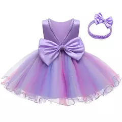 imo del traje de noël del bebé vestido de princesa para la boda de los bebés de los niños vestido de fiesta de 1er cumpleaños ropa de recién nacido - loja online