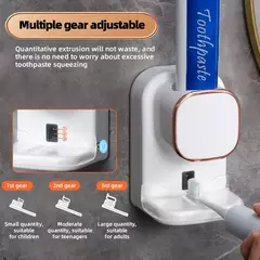 3 Mode Smart Toothpaste Dispenser Sensor Automático Electric Wall Mounted Tooth Paste Squeezer Carga USB Removível lavável Banheiro Acessórios - comprar online