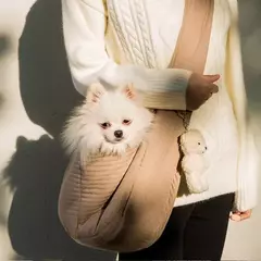 Saco de transporte de filhote de cachorro ao ar livre saco de transporte de gato sacos de ombro crossbody saco de estilingue portátil gato cão saco de transporte de animais de estimação suppli - comprar online