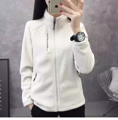 Casacos de lã tamanho grande para mulheres, cardigã quente, roupas esportivas casuais ao ar livre, caminhadas, jogging, ioga, jaquetas femininas, inverno, primavera - comprar online
