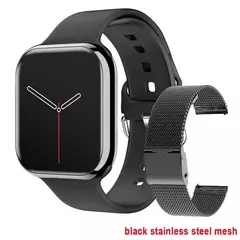 Impermeável Amoled Screen Smart Watch para homens e mulheres, BT Call, NFC, Frequência Cardíaca, Esportes, Fitness, Carregamento sem fio, IWO, Novo, 9, 450mAh