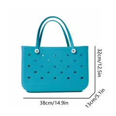 Imagem do Saco De Praia De Eva Impermeável Durável, Buraco De Moda Sólida, Bolsa De Borracha, Barco De Praia, Esportes De Natação, Compras, Portátil