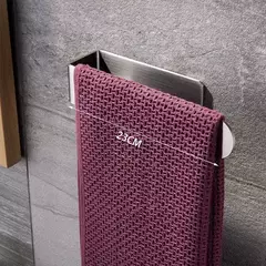 Toalheiro não perfurado toalheiro banheiro rack auto-adesivo banheiro cozinha toalha de mão rack itens domésticos