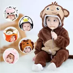 Macacão de flanela para bebés, Macacão Kigurumi, Macaco, Unicórnio, Vaca, Leão, Animal Cosplay, Pijama para 1 a 4 anos Crianças, Meninos, Inverno - Wolf Magazine
