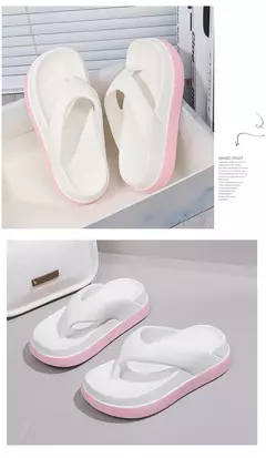 Outlandish-eva flip flops para mulheres, solas grossas super macias, sapatos ao ar livre, antiderrapante, de alta qualidade, design moderno, para o verão na internet
