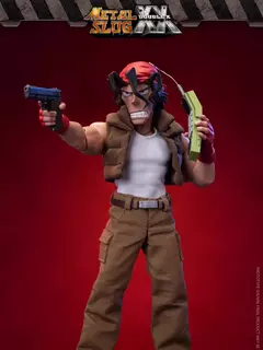TUNSHI STUDIO TS-009 TS-010 1/12 Metal Slug Clark Ralf 6 ''Figura de ação modelo brinquedo em estoque coleção - Wolf Magazine