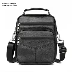 Sacos de couro genuíno para homens, bolsa crossbody masculina, mini pad, bolsa de ombro para menino, marca de luxo, moda quente