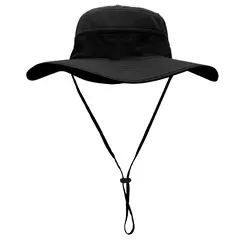 Chapéu de balde para homens e mulheres, protetor solar de pescador, Chapéu Panamá Sol, Rede Respirável de Pesca, Chapéu Grande de Secagem Rápida, Chapéu Caminhada