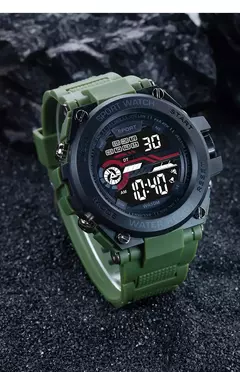 YIKAZE-Relógio esportivo à prova d'água masculino, relógios LED multifuncionais, relógio militar digital, despertador eletrônico - comprar online