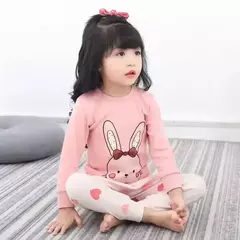 Imagem do Conjuntos de pijama de algodão de manga comprida infantil, Roupa infantil, Pijama adolescente, 6 anos, 8 anos, 10 anos, 12 anos, 14 anos, Outono