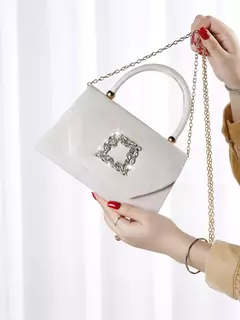 Espumante Velvet Evening Clutch Bag, Glitter Bling, brilhante, glamouroso, requintado, elegante, elegante, 1Pc